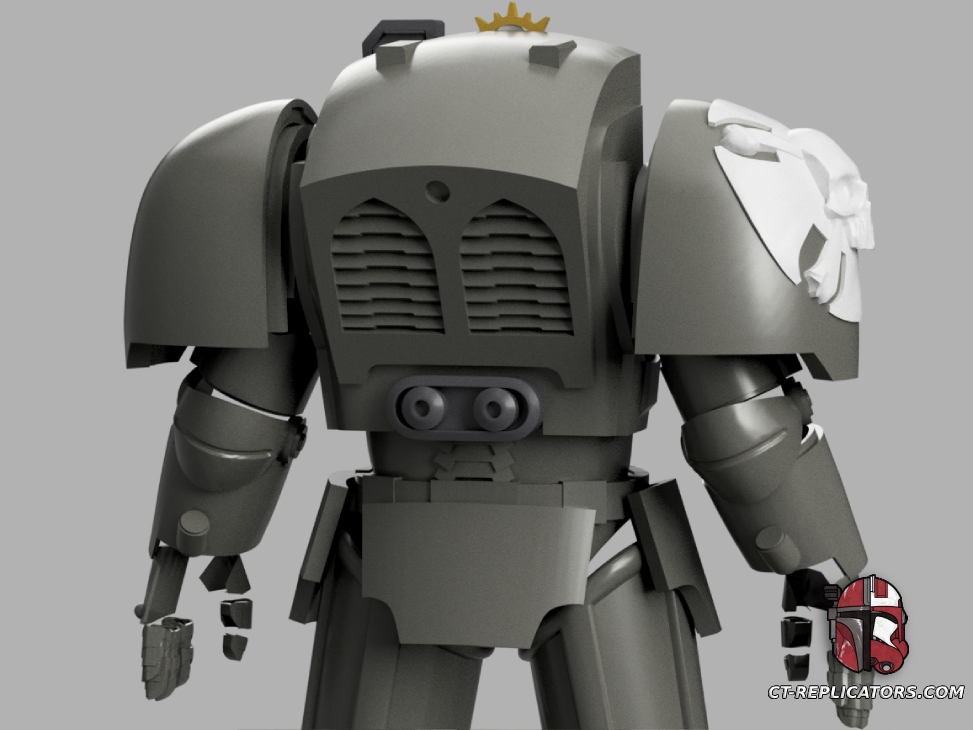 STL 3D Print Files Terminator Space Marine Armor Space 3D print files Replica Cosplay 3D print model files 1:1 Scaled for 2M