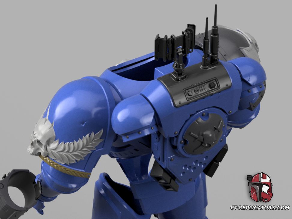 STL 3D Print Files Vanguard Class Space Marine Armor 3D print files Replica Cosplay 3D print model files 1:1 Scaled for 2M