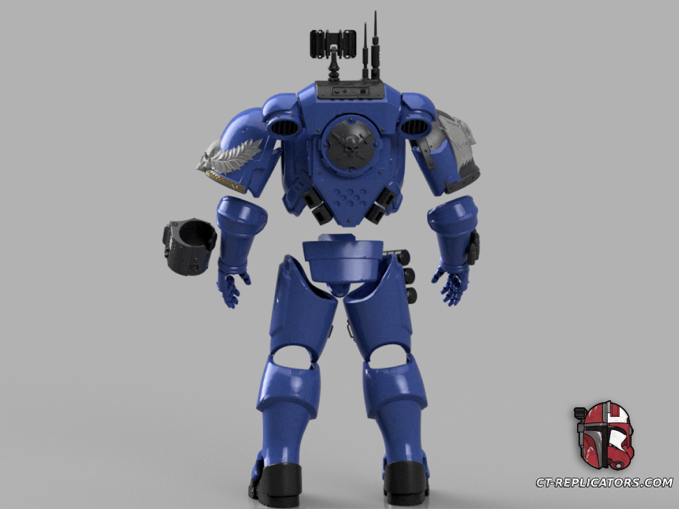 STL 3D Print Files Vanguard Class Space Marine Armor 3D print files Replica Cosplay 3D print model files 1:1 Scaled for 2M