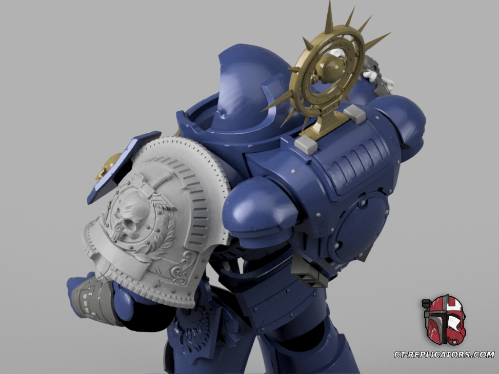 STL 3D Print Files Gravis Support Heavy Space Marine Armor 1:1 Cosplay Replica