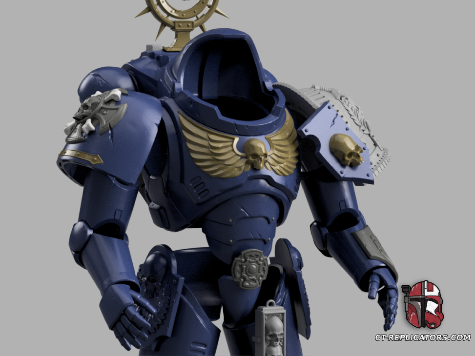 STL 3D Print Files Gravis Support Heavy Space Marine Armor 1:1 Cosplay Replica