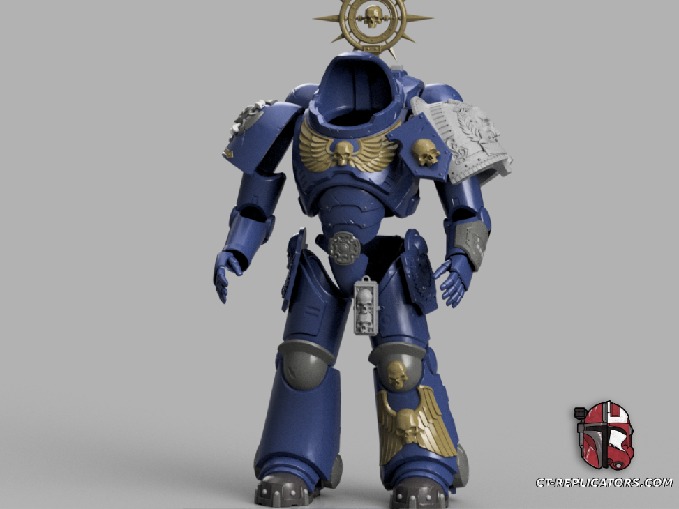 STL 3D Print Files Gravis Support Heavy Space Marine Armor 1:1 Cosplay Replica