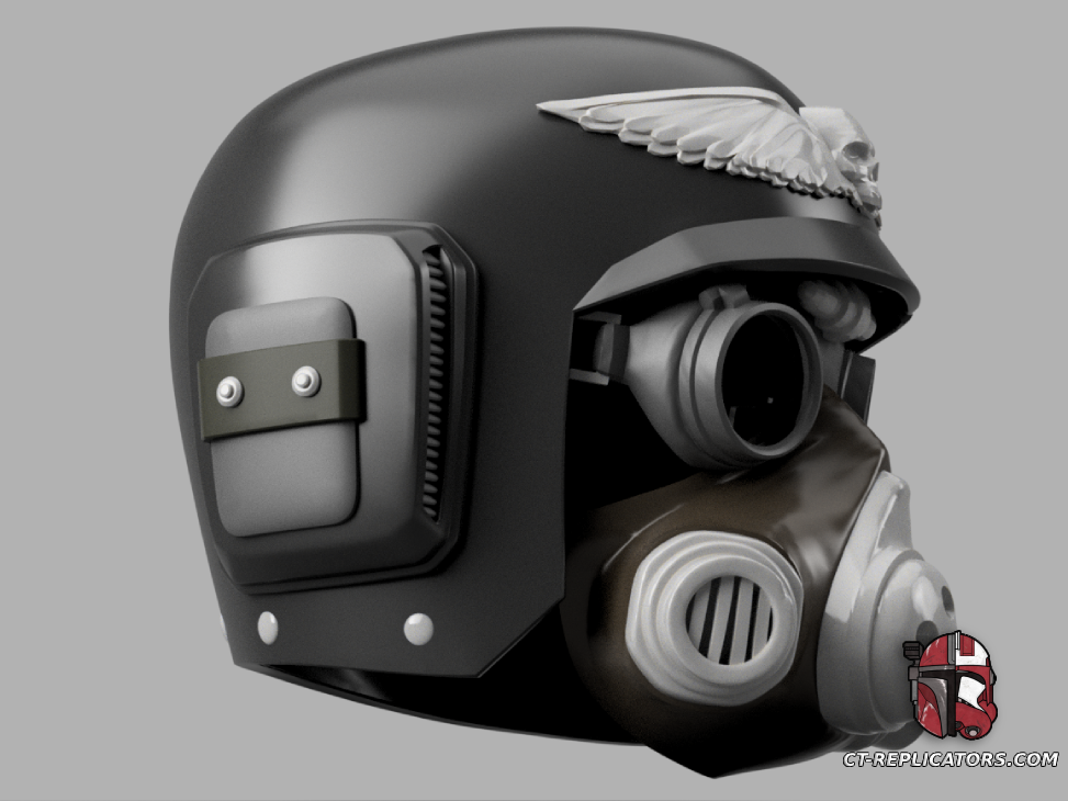 Cadian Type Atoman Pattern Combat Helmet with rebreather DARKTIDE 1:1 Replica Cosplay