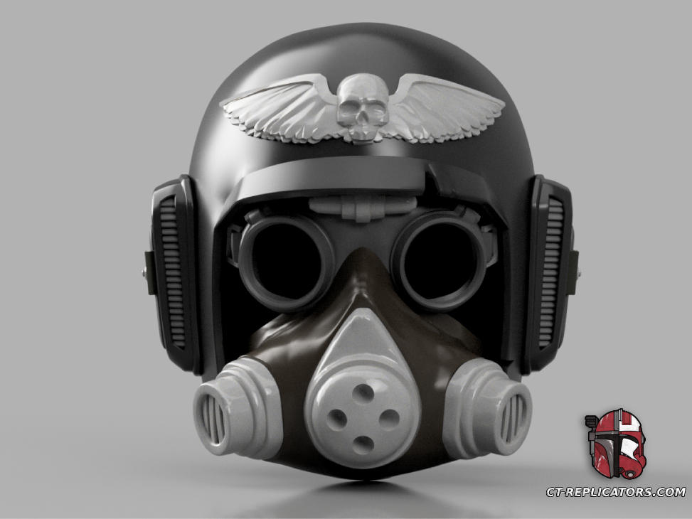 Cadian Type Atoman Pattern Combat Helmet with rebreather DARKTIDE 1:1 Replica Cosplay