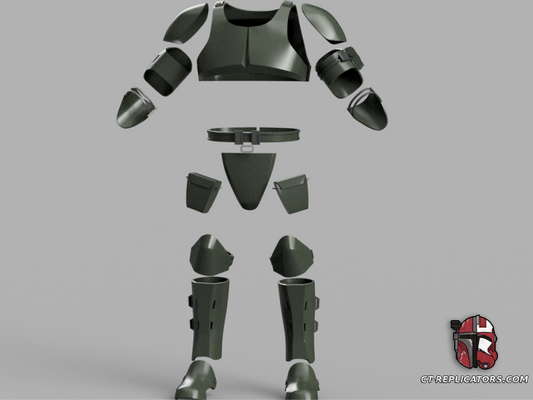 STL 3D Print Files Kashyyyk Clone Trooper Armor ROTS BF2 Star Wars Cosplay 1:1