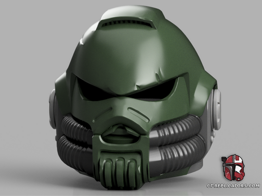 STL 3D Print Files Salamanders Legion Gravis Heavy Support SM2 Helmet 1;1 Replica Cosplay