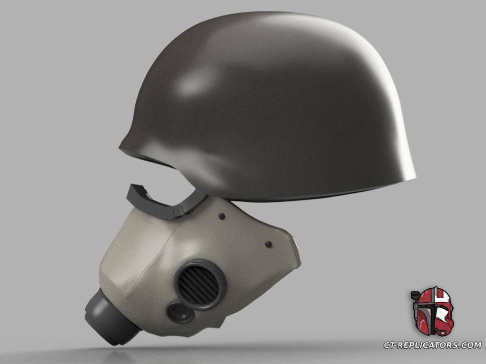 Steel Legion Korps grunt soldier helmet - Darktide 1:1 Replica Cosplay