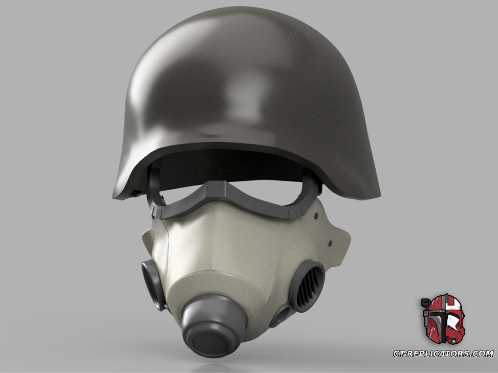 Steel Legion Korps grunt soldier helmet - Darktide 1:1 Replica Cosplay