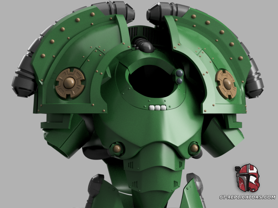 STL 3D Print Files Saturnine Terminator Armor 1:1 Cosplay