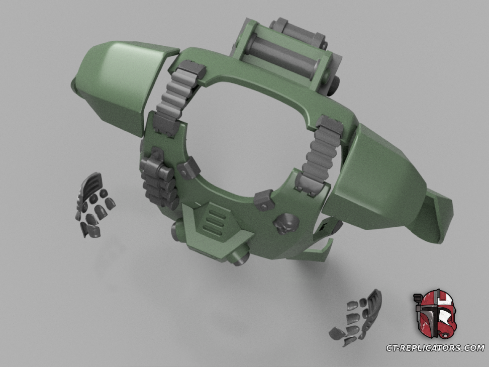 The Veteran Class Cadian Elysian Drop Trooper Armor 1:1 Cosplay Replica DARKTIDE