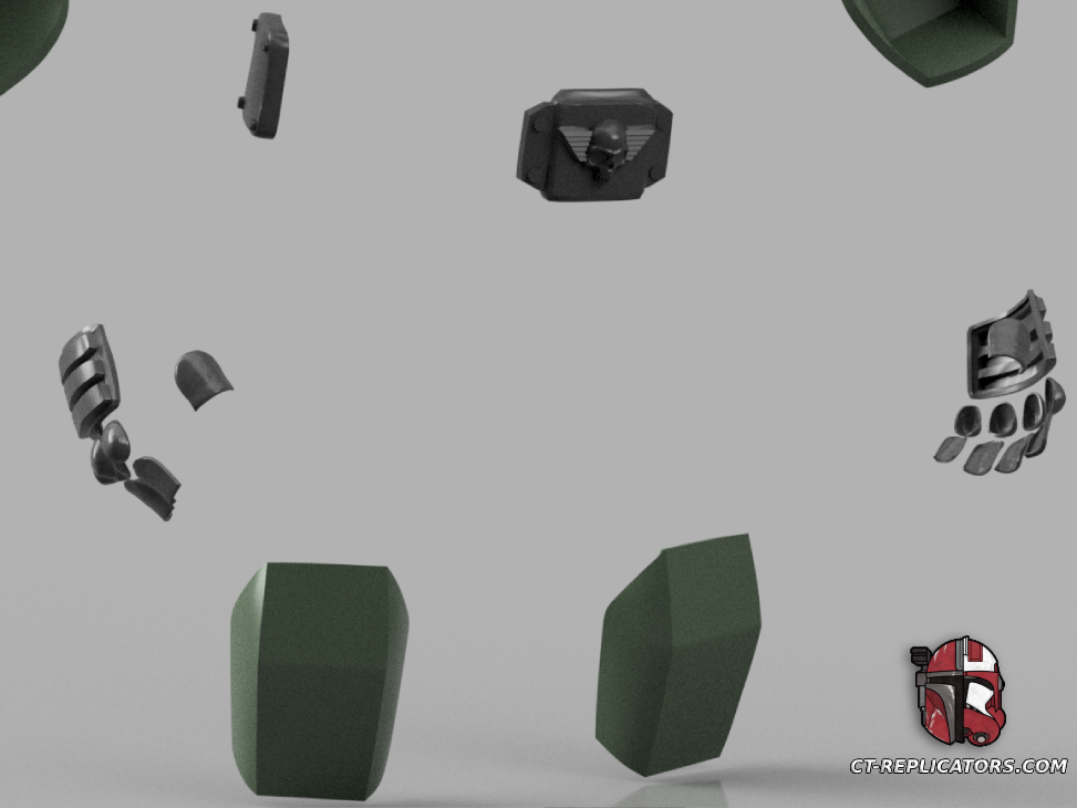 The Veteran Class Cadian Elysian Drop Trooper Armor 1:1 Cosplay Replica DARKTIDE