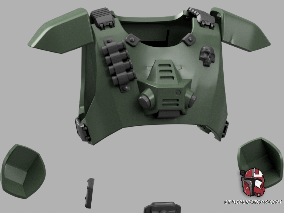 The Veteran Class Cadian Elysian Drop Trooper Armor 1:1 Cosplay Replica DARKTIDE