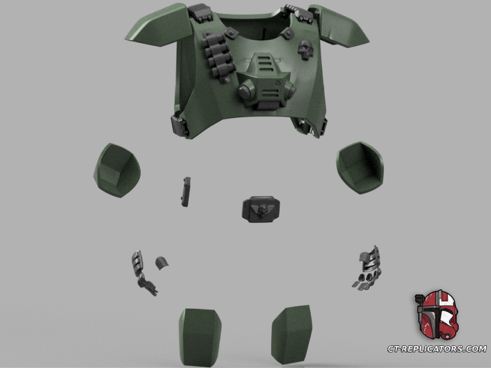 The Veteran Class Cadian Elysian Drop Trooper Armor 1:1 Cosplay Replica DARKTIDE