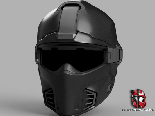 STL 3D Print Files Helldivers 2 - RS-89 Shadow Paragon Helmet Cosplay 1:1 Replica