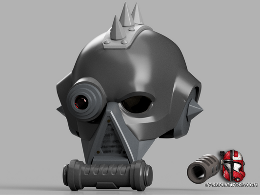 STL 3D Print Files The Veteran 98th Athonian Tunnel Rats helmet 1:1 Cosplay Replica DARK TIDE