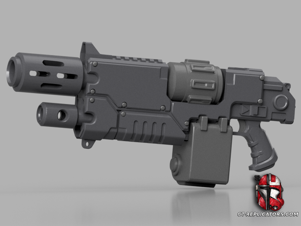 STL 3D Print Files Bolter Melta Combi Hybrid SM2 3D print files Replica Cosplay 3D print model