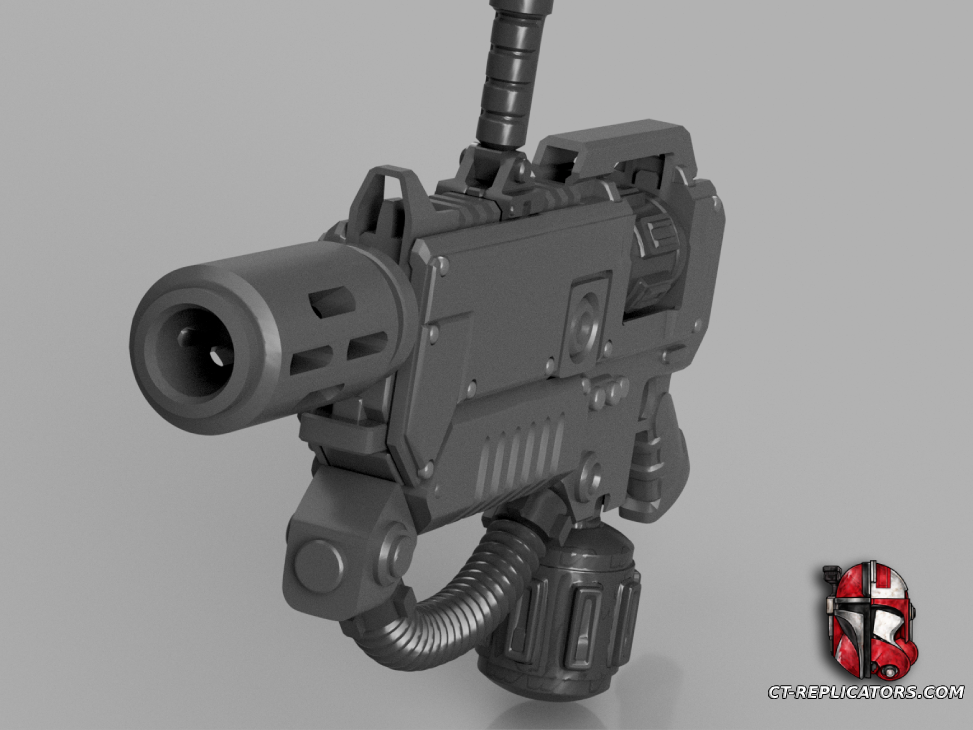 STL 3D Print Files Melta Carabine Bolter SM2 3D print files Replica Cosplay 3D 1:1