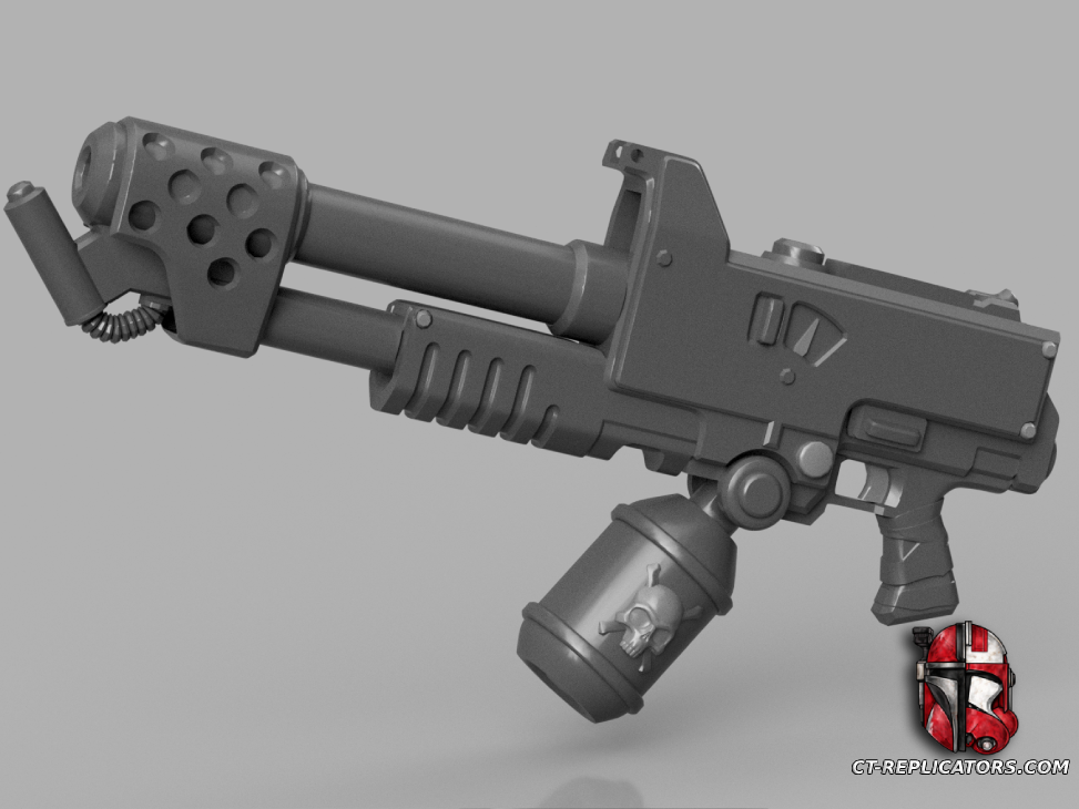 STL 3D Print Files Imperial Flamer Bolter SM2 3D print files Replica Cosplay 3D print model