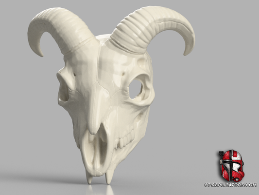 Realistic Goat Skull Mask – Wearable Halloween & Dark Fantasy Prop 1:1 Cosplay Replica