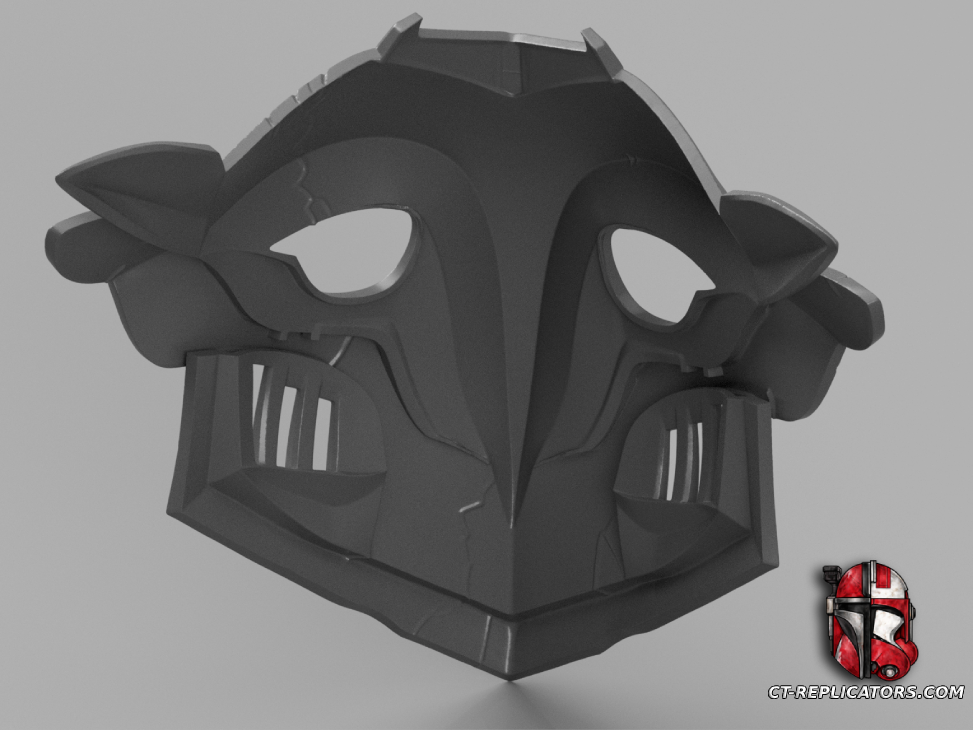STL 3D Print Files ARCANE - Ekko Firelight Mask cosplay 1:1 replica