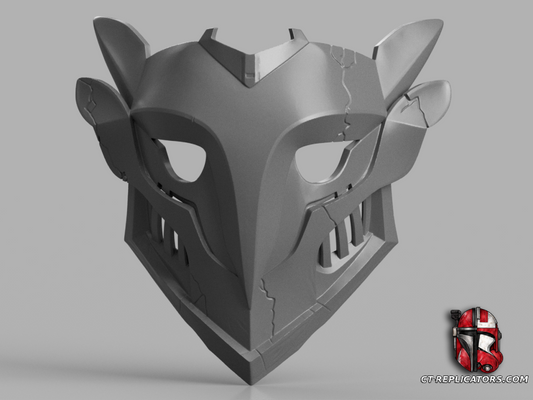 STL 3D Print Files ARCANE - Ekko Firelight Mask cosplay 1:1 replica