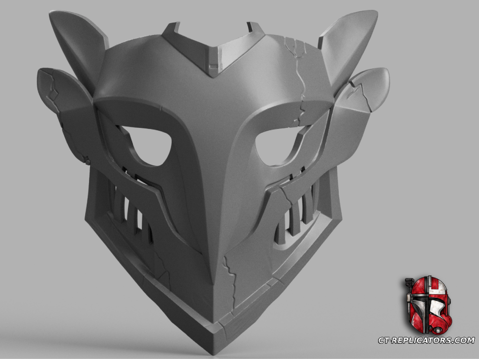 STL 3D Print Files ARCANE - Ekko Firelight Mask cosplay 1:1 replica