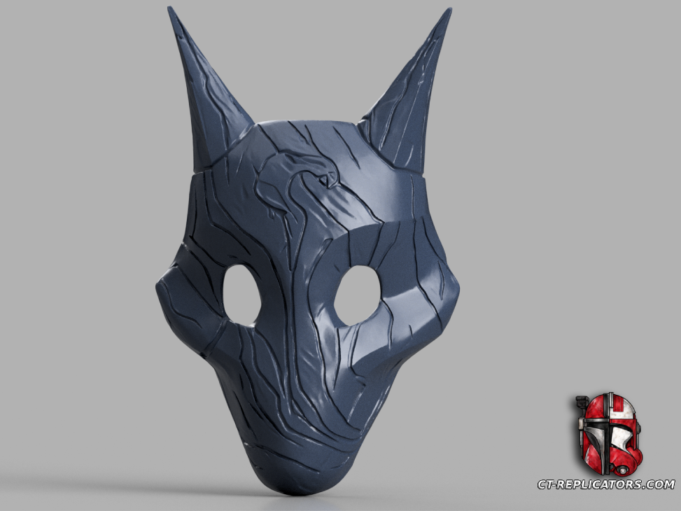 STL 3D Print Files Kindred Mask cosplay 1:1 replica - League Of Legends