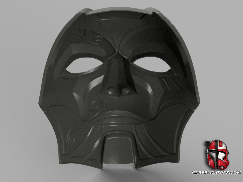 STL 3D Print Files Jhin Mask cosplay 1:1 replica - League Of Legends