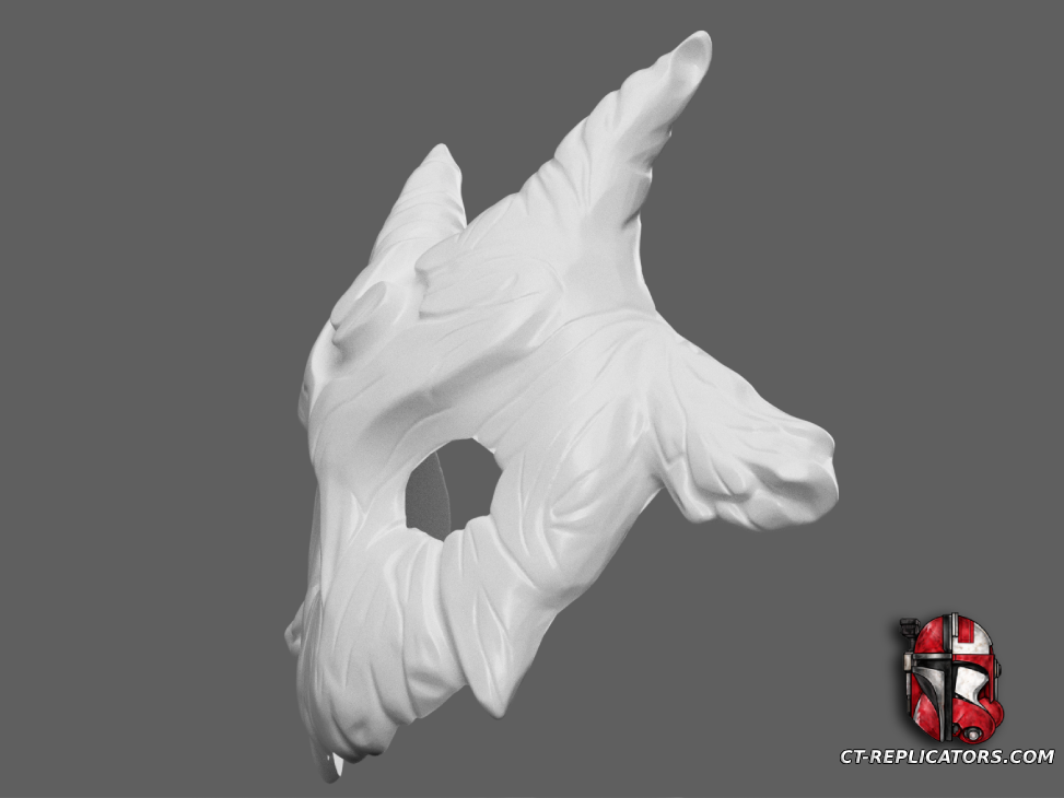 STL 3D Print Files Kindred Mask Sheep cosplay 1:1 replica - League Of Legends