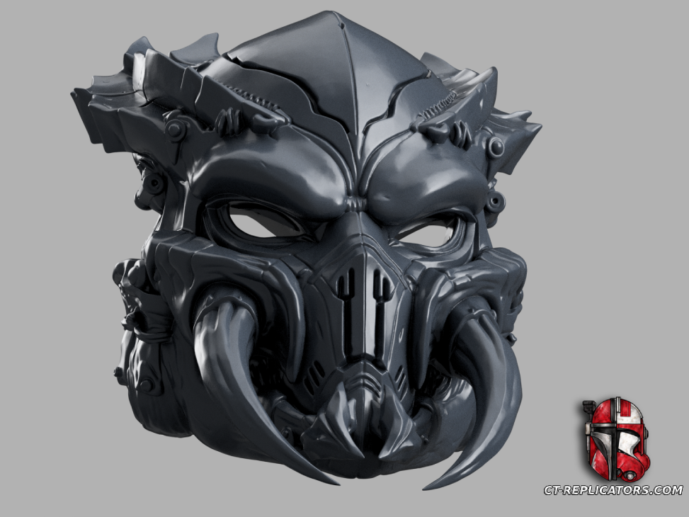 STL 3D Print Files Totem Warden Predator Bio Mask (Helmet) Cosplay 1:1 Replica
