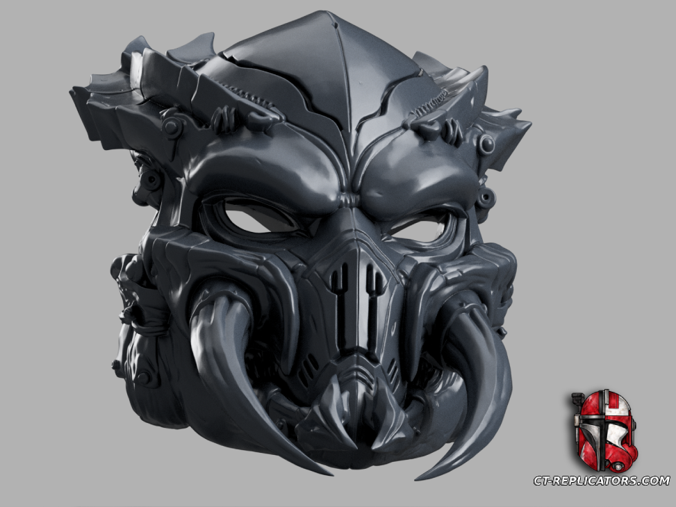STL 3D Print Files Totem Warden Predator Bio Mask (Helmet) Cosplay 1:1 Replica