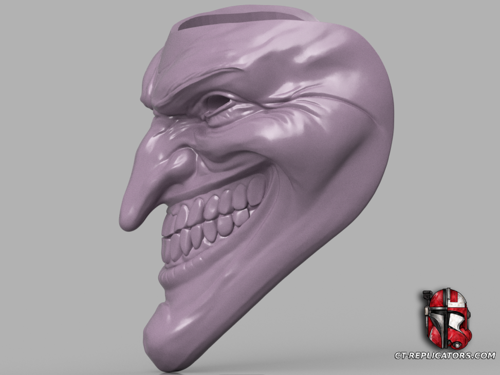 STL 3D Print Files Wild Card Shaco Mask - League Of Legends Cosplay 1:1 Replica