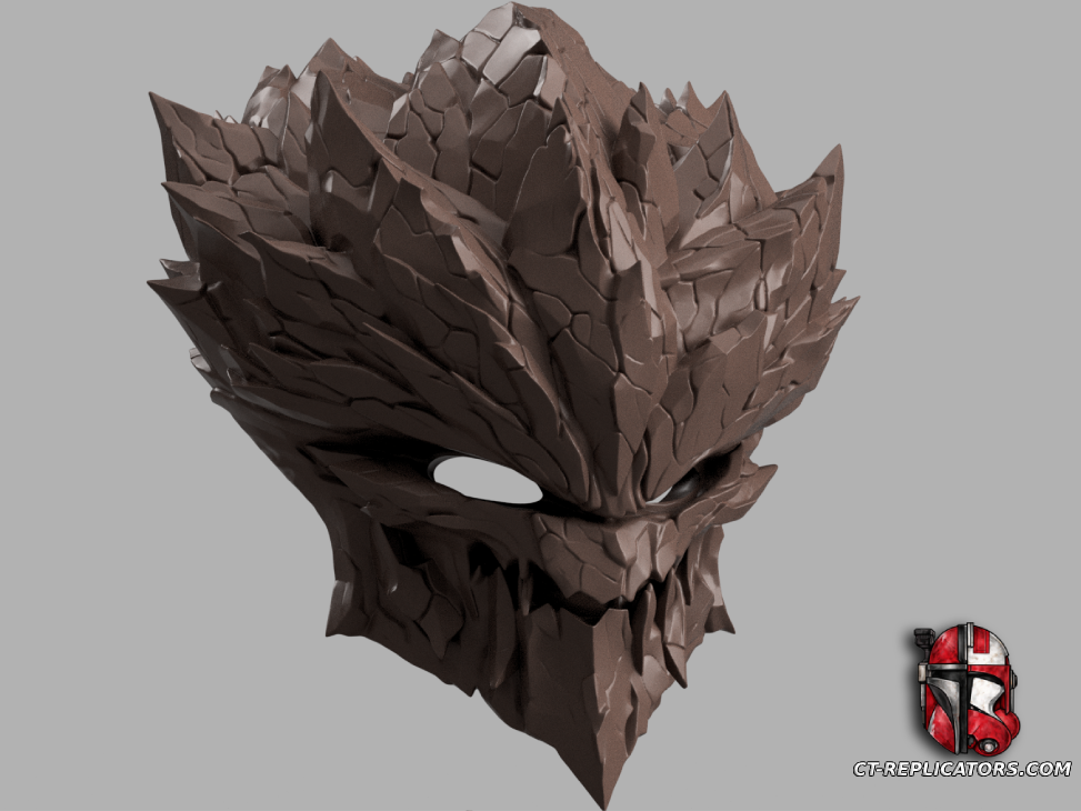 STL 3D Print Files Original Malphite Head - League Of Legends Cosplay 1:1 Replica