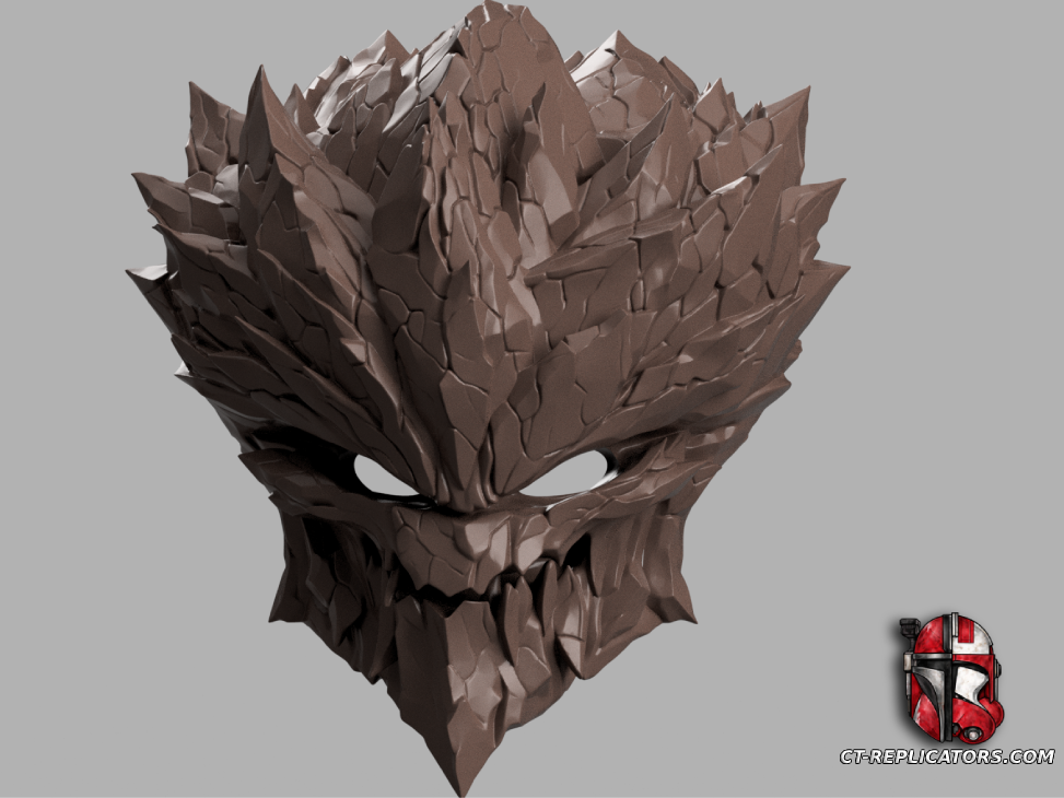 STL 3D Print Files Original Malphite Head - League Of Legends Cosplay 1:1 Replica