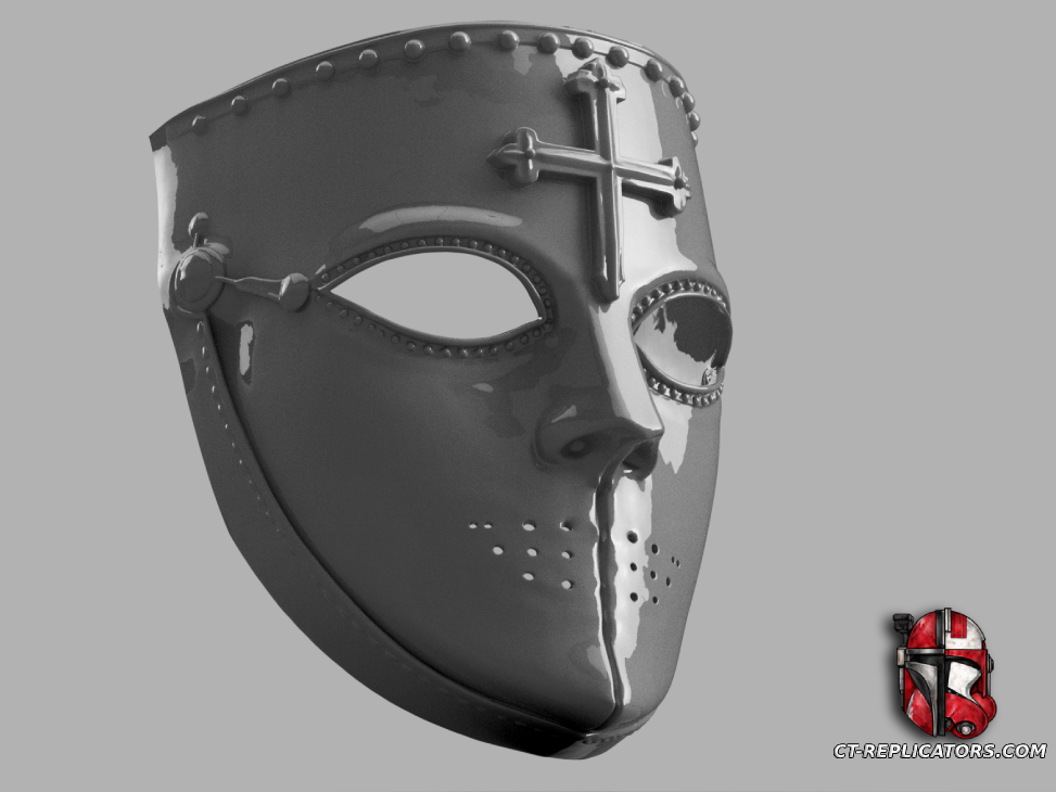 STL 3D Print FIles Kingdom Of The Heaven - Concept Crusader Mask - Cosplay 1:1 Replica