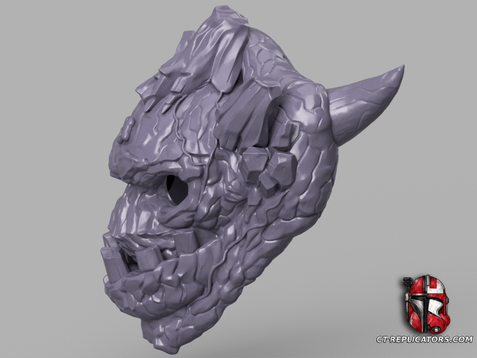 STL 3D Print Files Coral Reef Malphite Head - League Of Legends Cosplay 1:1 Replica