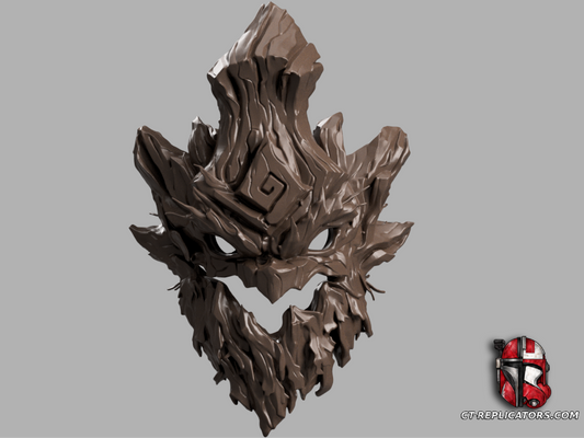 STL 3D Print Files Maokai Mask (head) - League Of Legends Cosplay 1:1 Replica