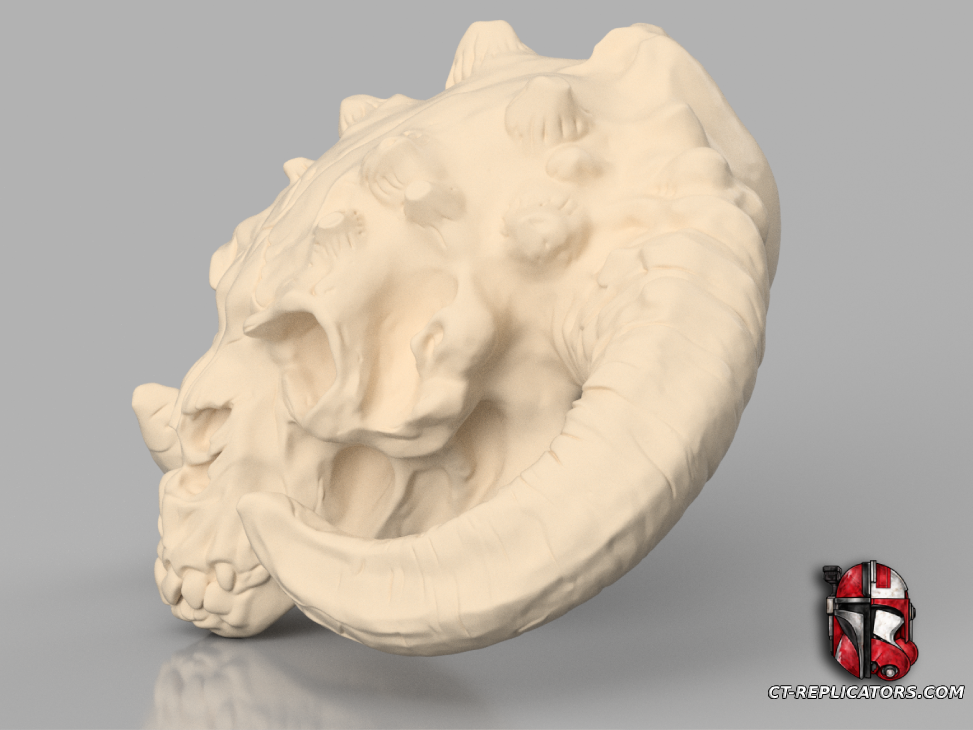 STL 3D Print FIles Tauntaun Skull trophy - Star Wars 1:1 scale