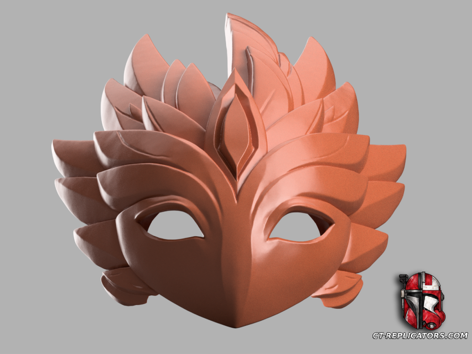 STL 3D Print Files Shadowfire Kindred Mask - League Of Legends Cosplay 1:1 Replica