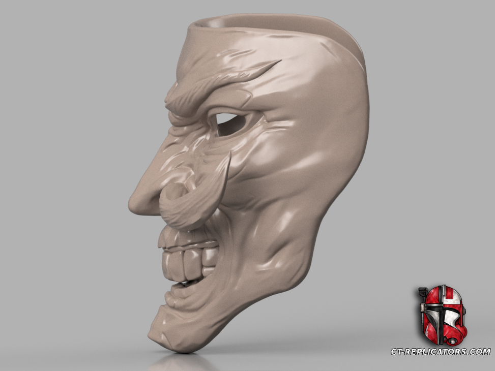STL 3D Print Files NUTCRACKO Shaco Mask - League Of Legends Cosplay 1:1 Replica