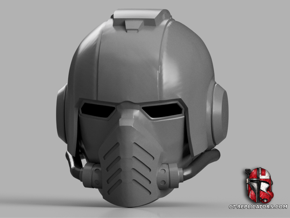 Magistratum patrol helmet - Darktide Cosplay 1:1