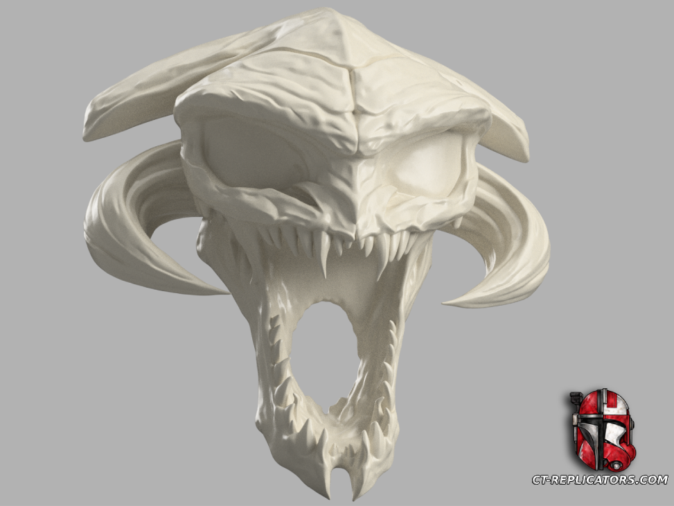 STL 3D Print Files Jurassic Cho'Gath Head trophy - League Of Legends 1:1 scale