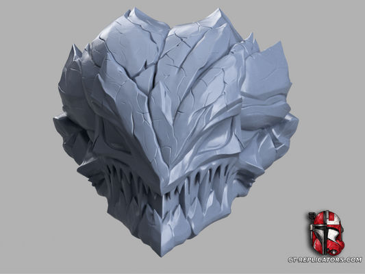 STL 3D Print Files Death Blossom Kha’Zix Head trophy - League Of Legends 1:1 scale