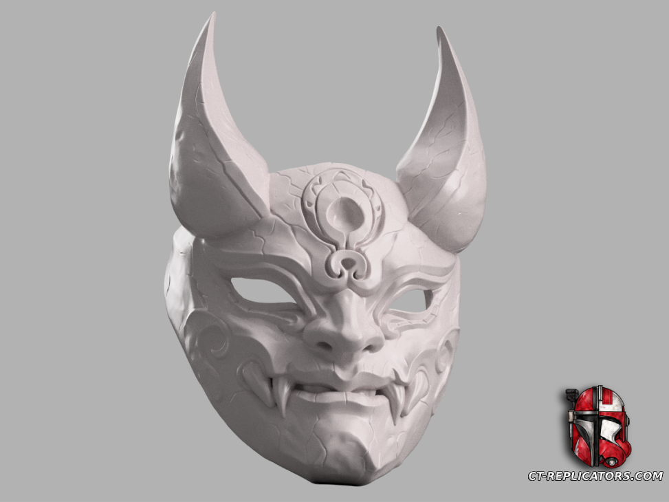 STL 3D Print Files Blood Moon Diana Mask - League Of Legends Cosplay 1:1 Replica