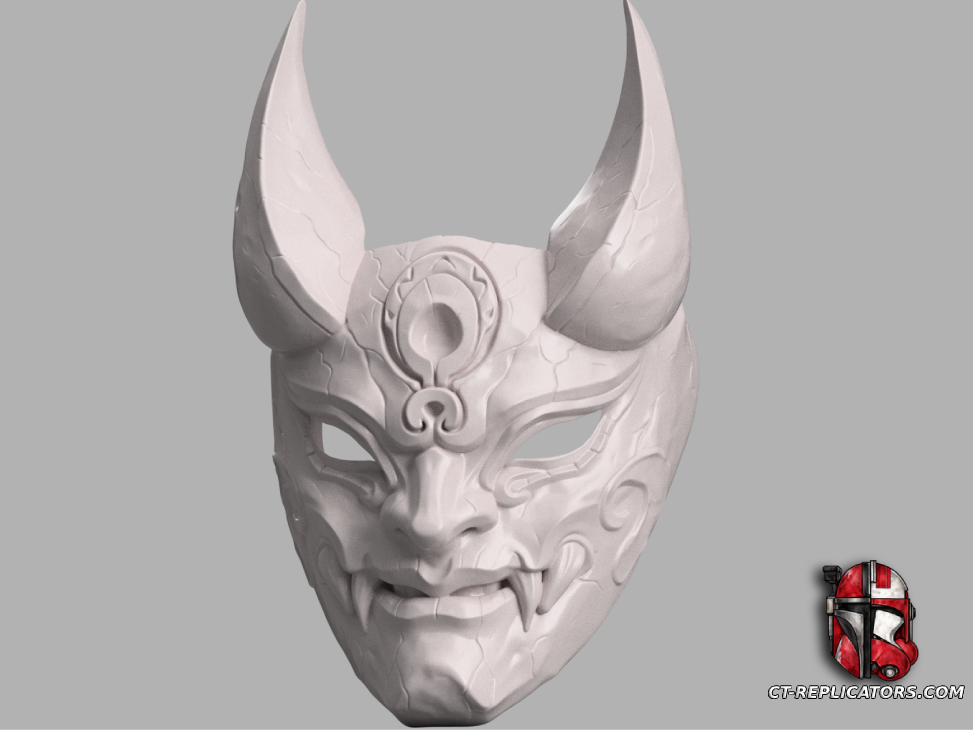 STL 3D Print Files Blood Moon Diana Mask - League Of Legends Cosplay 1:1 Replica