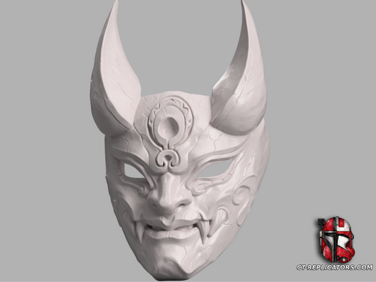 STL 3D Print Files Blood Moon Diana Mask - League Of Legends Cosplay 1:1 Replica
