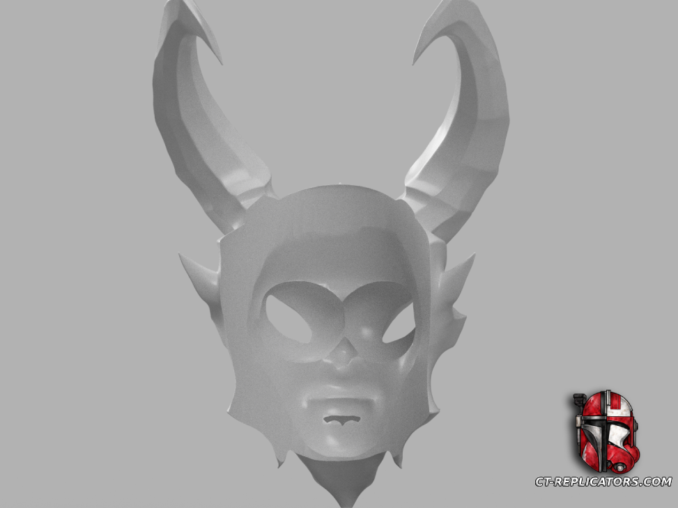 STL 3D Print FIles Blood Moon Kalista Mask - League Of Legends Cosplay 1:1 Replica