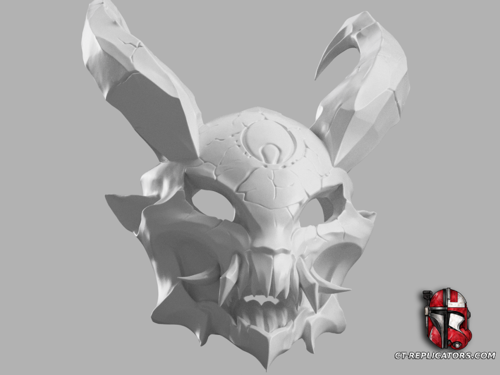 STL 3D Print FIles Blood Moon Kalista Mask - League Of Legends Cosplay 1:1 Replica