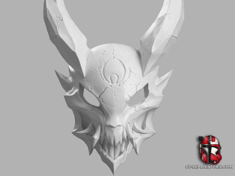 STL 3D Print FIles Blood Moon Kalista Mask - League Of Legends Cosplay 1:1 Replica