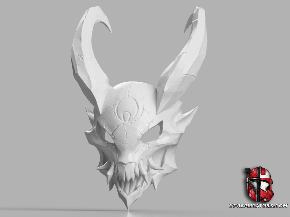 STL 3D Print FIles Blood Moon Kalista Mask - League Of Legends Cosplay 1:1 Replica